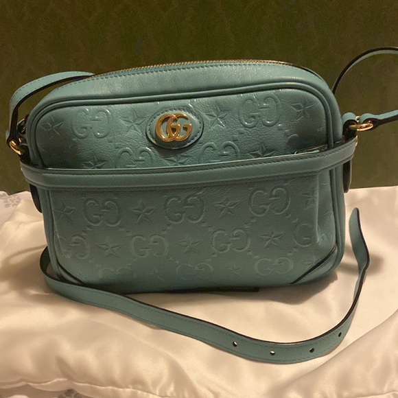 Gucci Monogram Star Embossed Small GG Shoulder Bag - Picture 3 of 13